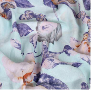 Big flower printed female scarf wholesale