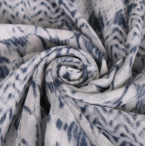 Printed female plain voile scarf