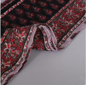 Red black stripe tassel scarf wholesale