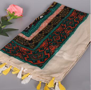Tassel geometric diamond scarf wholesale