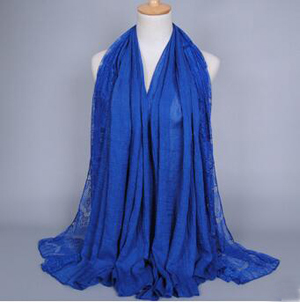Cotton lace hollow-out female scarf wholesale