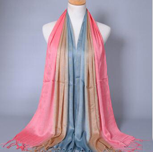 Gradient lady cotton scarf wholesale
