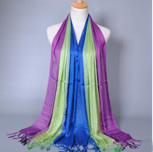 Gradient lady cotton scarf wholesale
