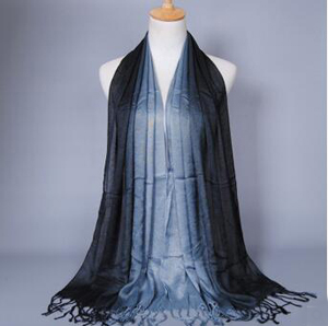 Gradient lady cotton scarf wholesale