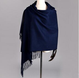 Pure color cashmere shawls tassel scarf wholesale