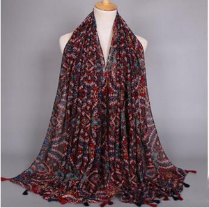 Cashew tassel female scarf wholesale