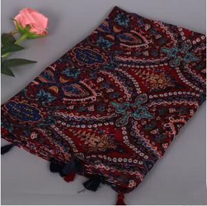 Cashew tassel female scarf wholesale