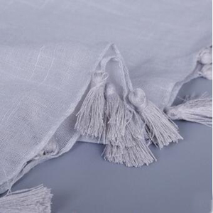 Monochromatic cotton tassel scarf wholesale