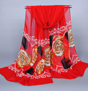 Chiffon shawl wrap