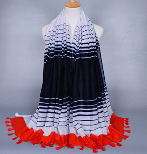 Silk striped scarf wholesale