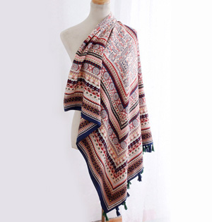 Cotton scarf printing