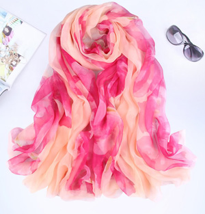 Hand painted silk scarf wholesale