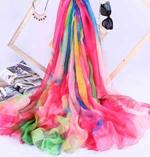 Silk shawls and wraps