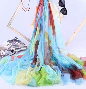 Silk shawls and wraps