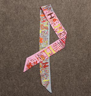 Silk twill scarves
