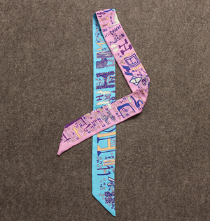Silk twill scarves