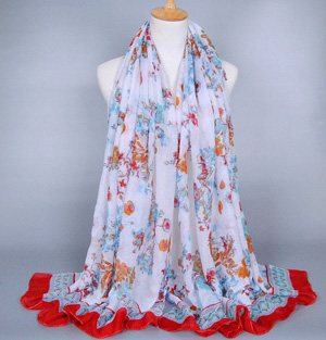 Wholesale silk black scarf
