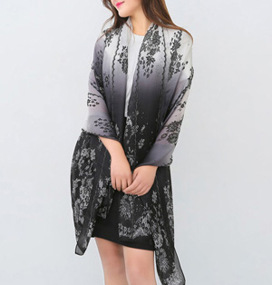 Butterfly print scarf wholesale