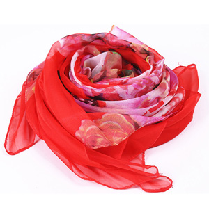 Women chiffon silk scarf