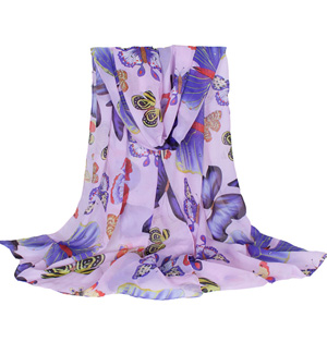 Silk butterfly scarves