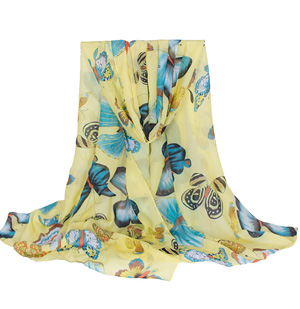 Silk butterfly scarves