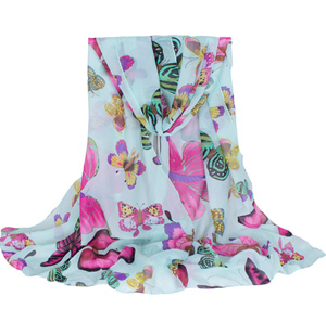 Silk butterfly scarves