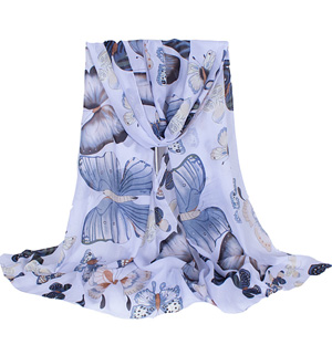 Silk butterfly scarves