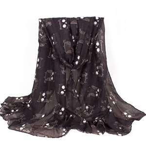 Knitted owl scarf wholesale