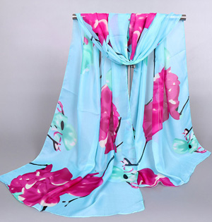 Wholesale chiffon scarf floral