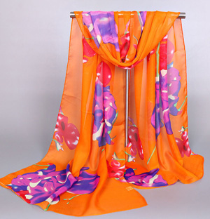 Wholesale chiffon scarf floral