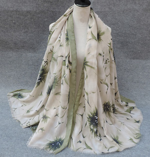 Tie dyed cotton scarves