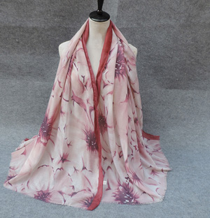 Tie dyed cotton scarves