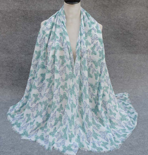 Wholesale butterfly silk scarf