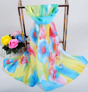 Print chiffon fashion scarf