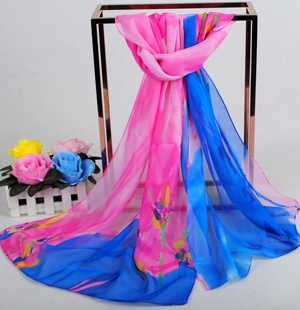 Lavender chiffon scarf wholesale