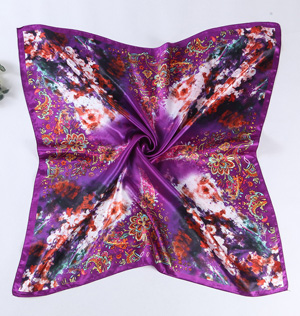Silk scarves with floral