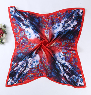 Silk scarves with floral