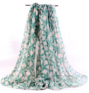 Designer silk scarf