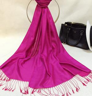 Silk cotton printed scarf