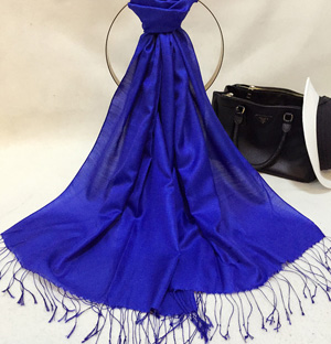 Silk cotton printed scarf