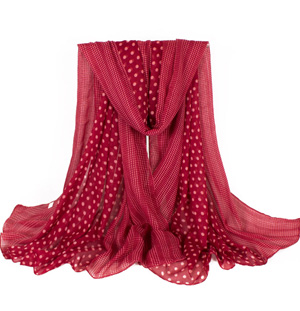 Wholesale polka dot scarf