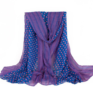 Wholesale polka dot scarf