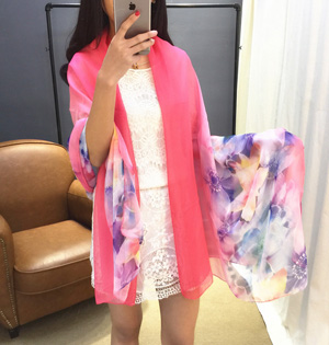 Twill silk scarf china