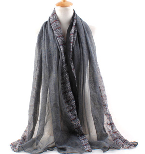 Fashion silk scarf shawl