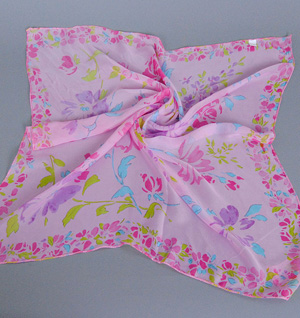 Small square chiffon scarves