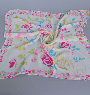 Small square chiffon scarves