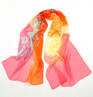 Silk chiffon scarf for sale