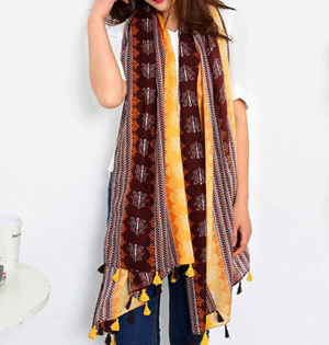 Cotton linen scarves