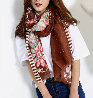 Wholesale scarf silk cotton