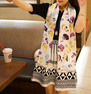 Small silk scarves for women